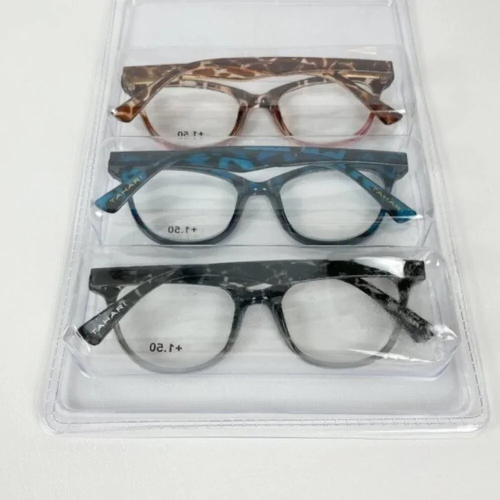 Tahari +1.50 Reading Glasses Animal Print